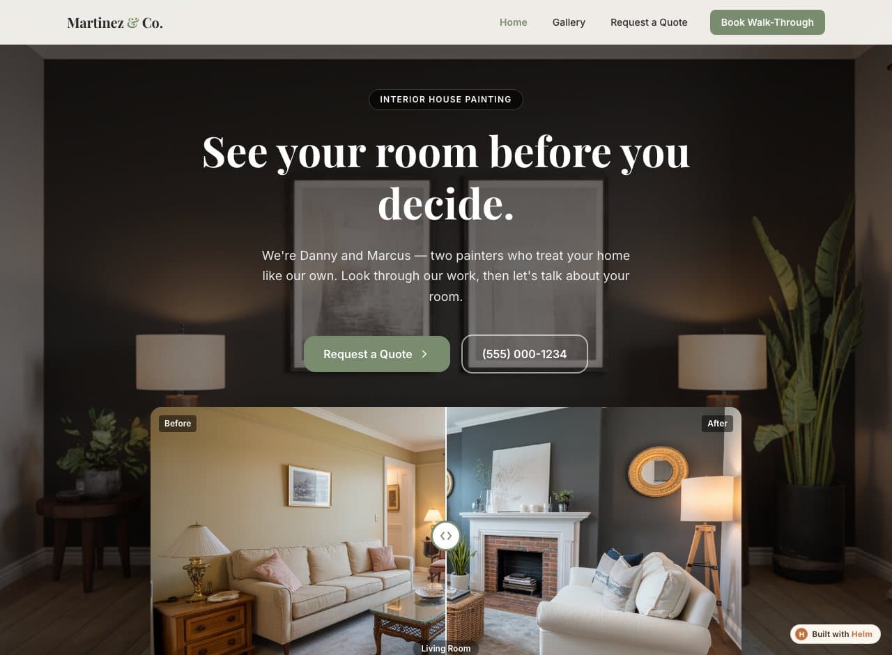 Martinez & Co. — a real site built and published with Steed